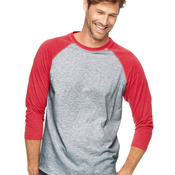 Unisex Baseball Fine Jersey Three-Quarter Sleeve Tee