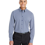 Men's CrownLux Performance® Tonal Mini Check Woven Dress Shirt