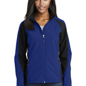 Ladies Colorblock Soft Shell Jacket