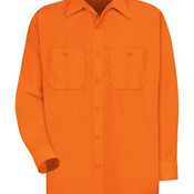 Men's Tall Enhanced Visibility Long Sleeve Work Shirt