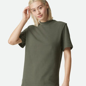 Unisex Pique Mockneck Tee